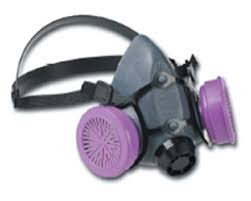 Half-face respirator with a HEPA filter