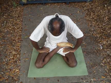 Half padmasana