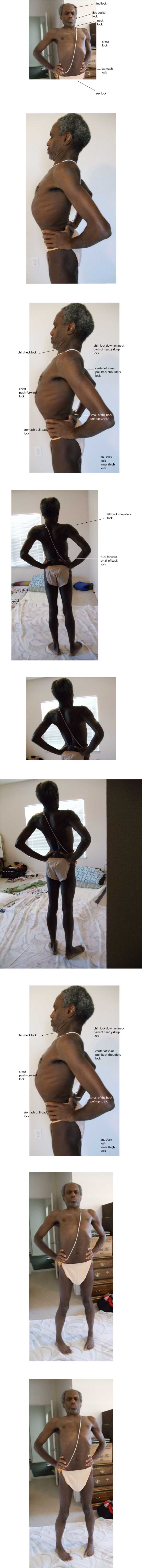 Back arch poses with locks
