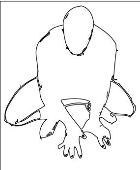 Kneeling pose