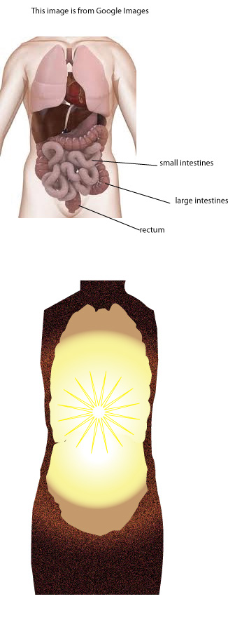 Breath infusion into small intestine area