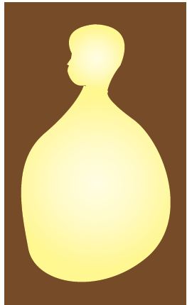 Bubble-shaped subtle body 
