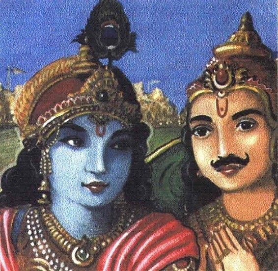 Krishna-Arjuna - Sir Paul Art