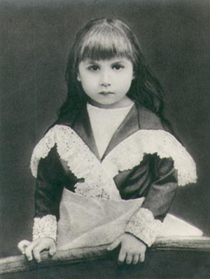 Mother of the Sri Aurobindo Ashram as a young girl 
