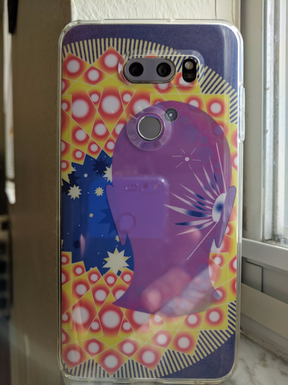 Sky of Consciousness custom skin on an LG V30 